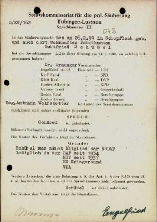 Schübel, Gottfried