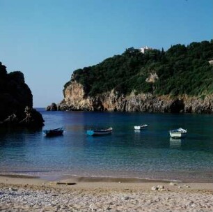 Korfu. Westbucht bei Paleokastritsa