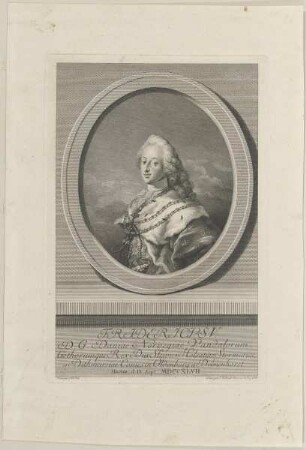 Bildnis des Fridericus V. von Dänemark
