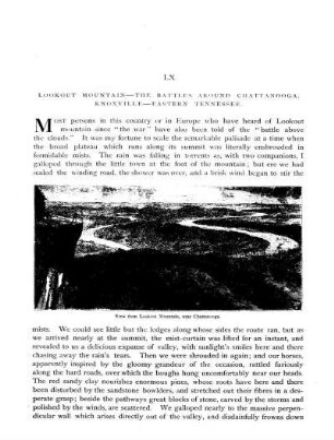 Lookout Mountain - The Battles around Chattanooga - Knoxville - Eastern Tennessee