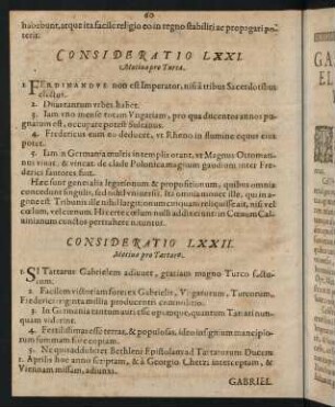 60-70, Consideratio LXXII-LXXVIII