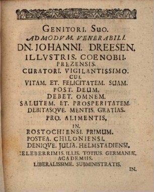 Ex epistolae ad Roman. C.XIII., politicam Spiritus Sancti commentatione academica illustratam