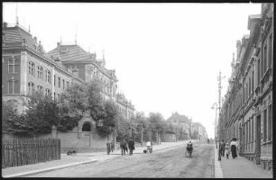 Hartha. Wilhelmstraße und Bürgerschule