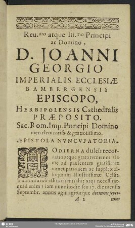 Epistola Nuncupatoria