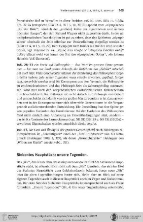 Siebentes Hauptstück: unsere Tugenden