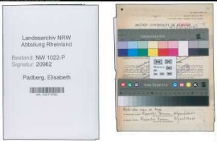Entnazifizierung Elisabeth Padberg , geb. 18.08.1910 (Arzthelferin)