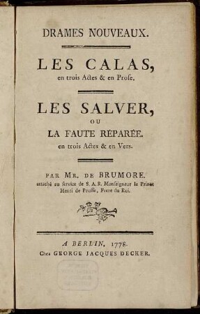 Drames Nouveaux