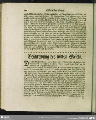 Beschreibung des wilden Wiesels