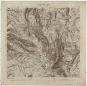 Section Wiesenthal aus: Topographische Karte (Äquidistantenkarte) Sachsen