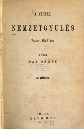 A pesti magyar nemzetgyűlés 1848-ban, 2