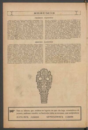 Resumos : Primeiro fascículo [e] Segundo fascículo