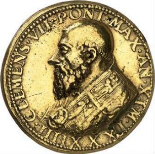 Cellini, Benvenuto: Papst Clemens VII.