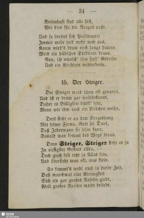 16. Der Steiger