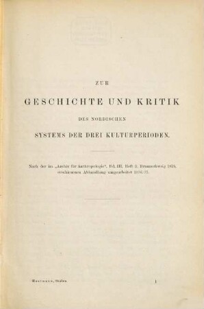Studien zur vorgeschichtlichen Archäologie : ges. Abh.