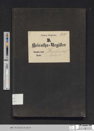Heiratsregister Markendorf 1891