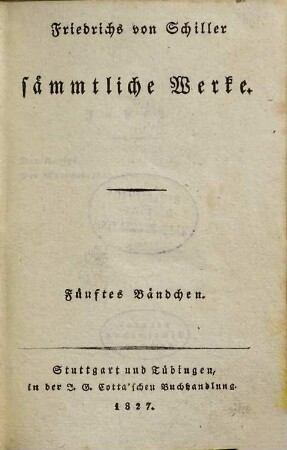 Sämmtliche Werke, 5