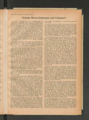 Warum Mieterhöhungen und Umlagen?