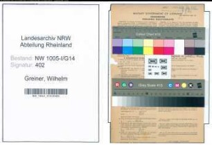 Entnazifizierung Wilhelm Greiner , geb. 28.11.1909 (Gemeindebeamter)