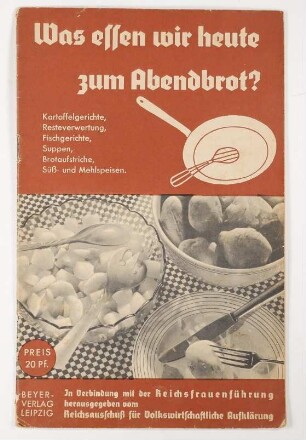Haushaltratgeber Reichsfrauenführung Abendbrot