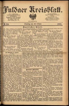Ausgabe vom Dienstag, den 23. Oktober 1900.