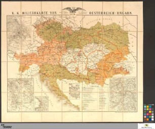 K.K. Militärkarte von Österreich-Ungarn