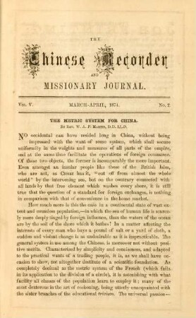 No. 2. March - April, 1874
