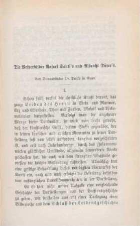 591-634 Die Vesperbilder Rafael Santi's und Albrecht Dürer's