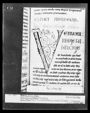 Genesis — Schriftseite mit Initilae H (iremie...), Folio 152