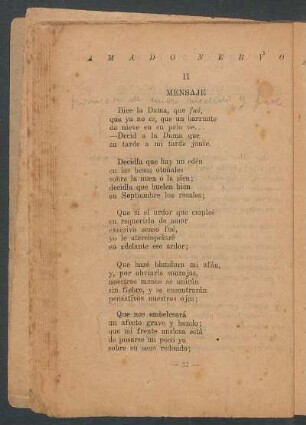 II - Mensaje