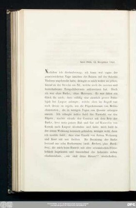 Insel Philä, 13. December 1853.