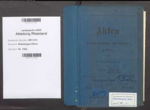 Görtz; Willi, Bergbaubeflissener; Prüfungs- u. Personalakten Band 1