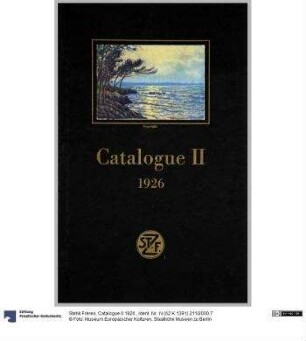 Catalogue II 1926.