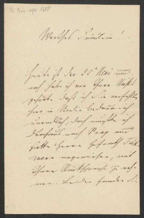 Brief an Georgine Schubert : 25.05.1860