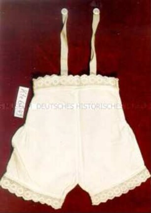 Puppenkleidung: Unterhose mit Trägern