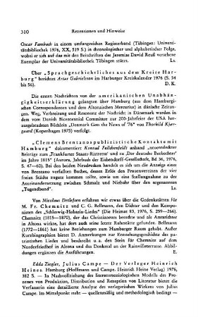 Ziegler, Edda :: Julius Campe, der Verleger Heinrich Heines : Hamburg u.a., Hoffmann und Campe u.a., 1976