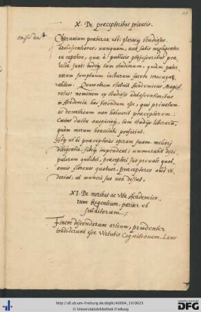 [fol. 11] De praeceptoribus privatis