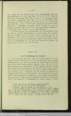 Kapitel XVI. Die Vorbildung der Lehrer