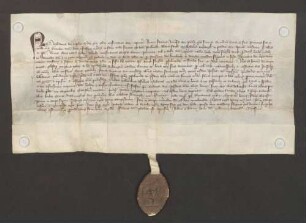 Bischof Walram von Speyer bestätigt die Abgabenfreiheit des Hofs zu Kronau.