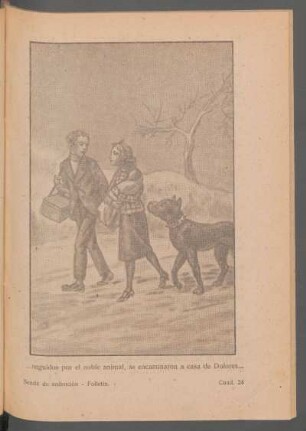 ... seguidos por el noble animal, se encaminaron a casa de Dolores... - [Ilustración]