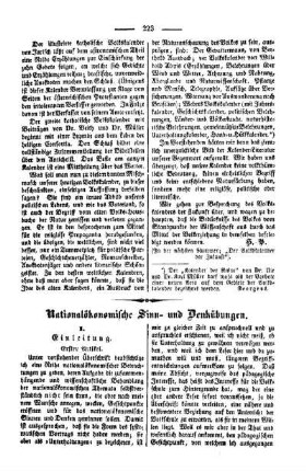 National-ökonomische Sinn- und Denkübungen