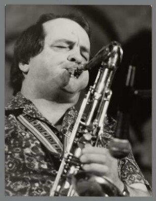 George Haslam : Portrait des Saxophonisten George Haslam in der Kongresshalle bei den 9. Leipziger Jazztagen 1984