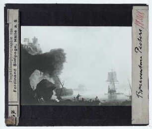 Peeters, Küste mit Segelschiff (Salzburg, RG)