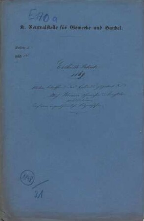 Patent des Michael Weimer, Uhrmachers in Berghülen OA Blaubeuren auf eine eigentümliche Falzmaschine