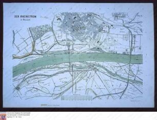 Stromkarte des Rheins bei Worms