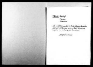 Huch, Rudolf - Schriftsteller 1933 - Juni - 8