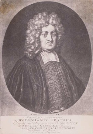 Bildnis des Berliner Theologen Benjamin Ursinus von Baer