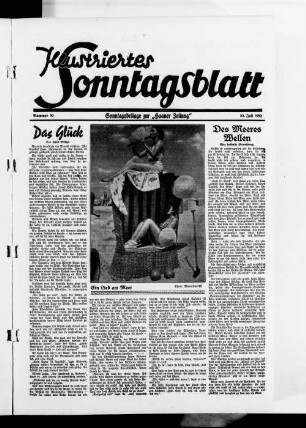 Illustriertes Sontagsblatt. 1938-1941