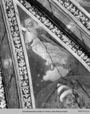 Chorfresken : Gewölbefresken : Kirchenvater Gregor der Große