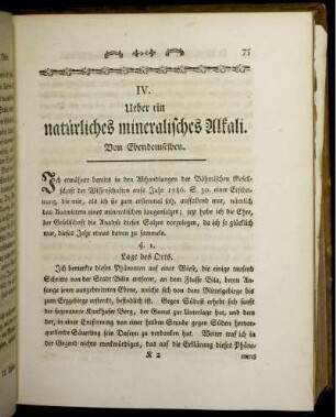 IV. Ueber in natürliches mineralisches Alkali.
