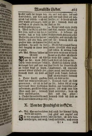 X. Von der Freudigkeit in Gott